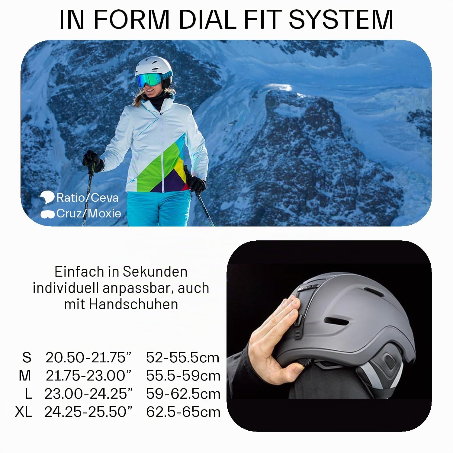 Giro Ratio MIPS - XL Helm mit MIPS-Technologie, Thermostat Control-Belüftung, verstellbare Passform, kompatibel mit Outdoor Tech Audio-Systemen, Schutz bei Aufprall, Farbe: Matte Black, Größe: L