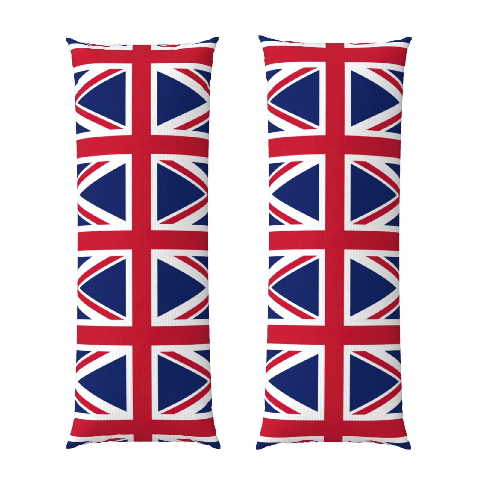 Housse de coussin lit motif drapeau britannique 50x137 pour un salon cosy