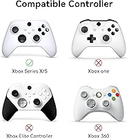 Vista 2 de GeekShare Cat Paw Controller Skin Grips Set Anti-Slip Silicone Protective Cover Skin Case Compatible with Xbox Series X Controller with 2 Thumb Grip
