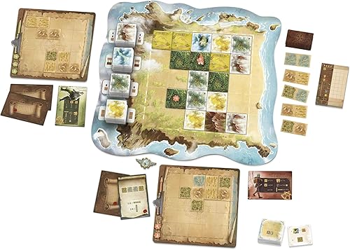 Miniatura 3 de Sit Down Games Maps of Misterra - Juego de estrategia y colocación de azulejos, Exploración y mapeo de islas, Objetivos ocultos, Edades 10+, 1-4