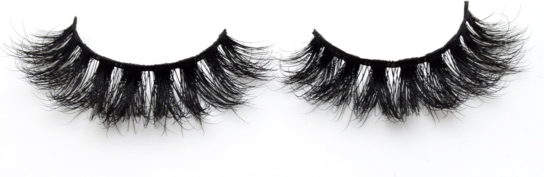 Visofree Lashes 3D Mink Eyelashes Handmade Wispy and Curly Mink Lashes High Volume False Eyelashes (D110)