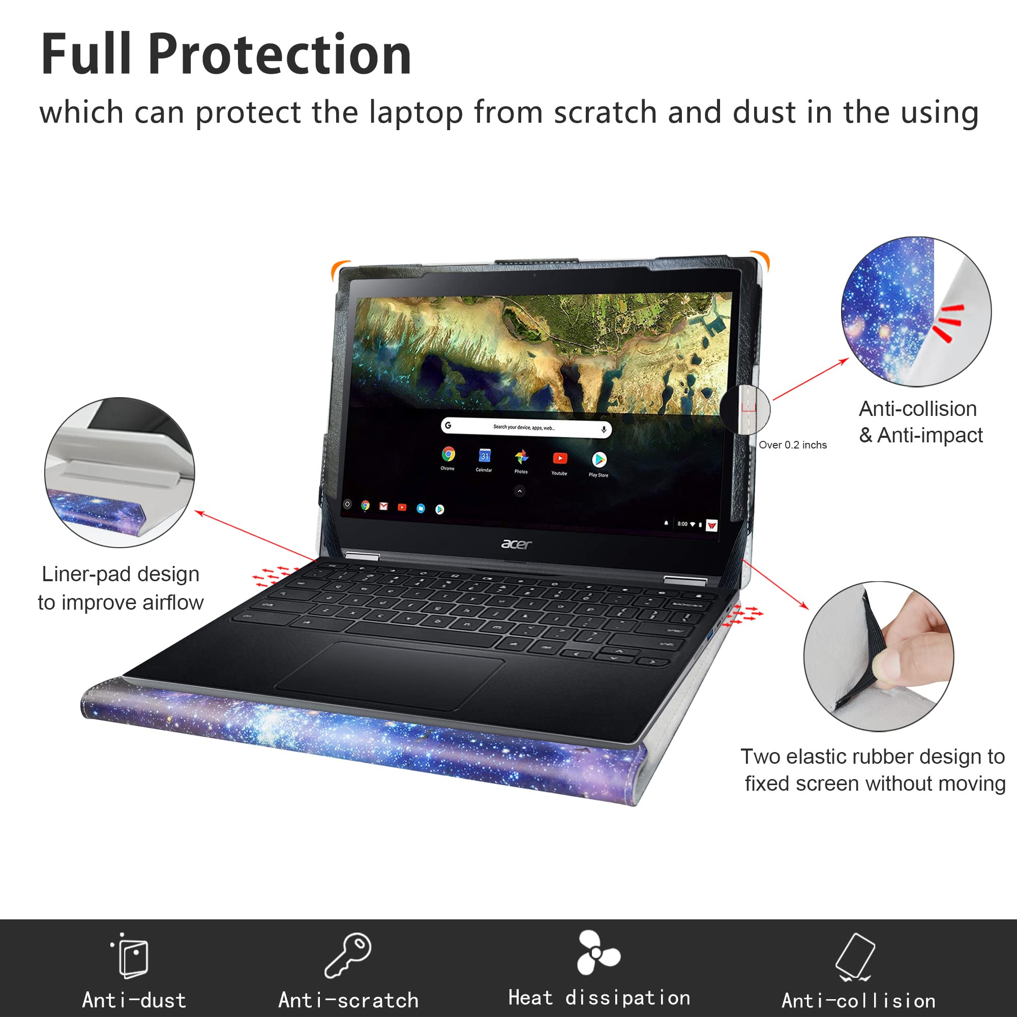 Amazon.co.jp: Alapmk 保護ケース Acer Chromebook Spin 511 R752TN