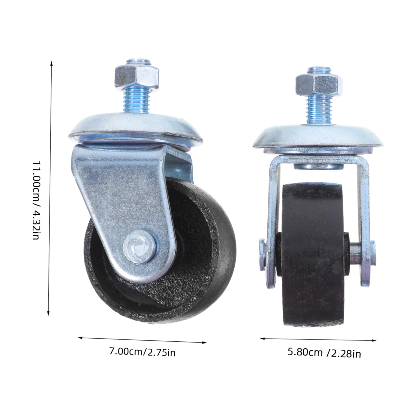 Mipcase Jack Replacement Parts Casters for Floor Jacks Swivel Caster Wheel Trailer Wheel
