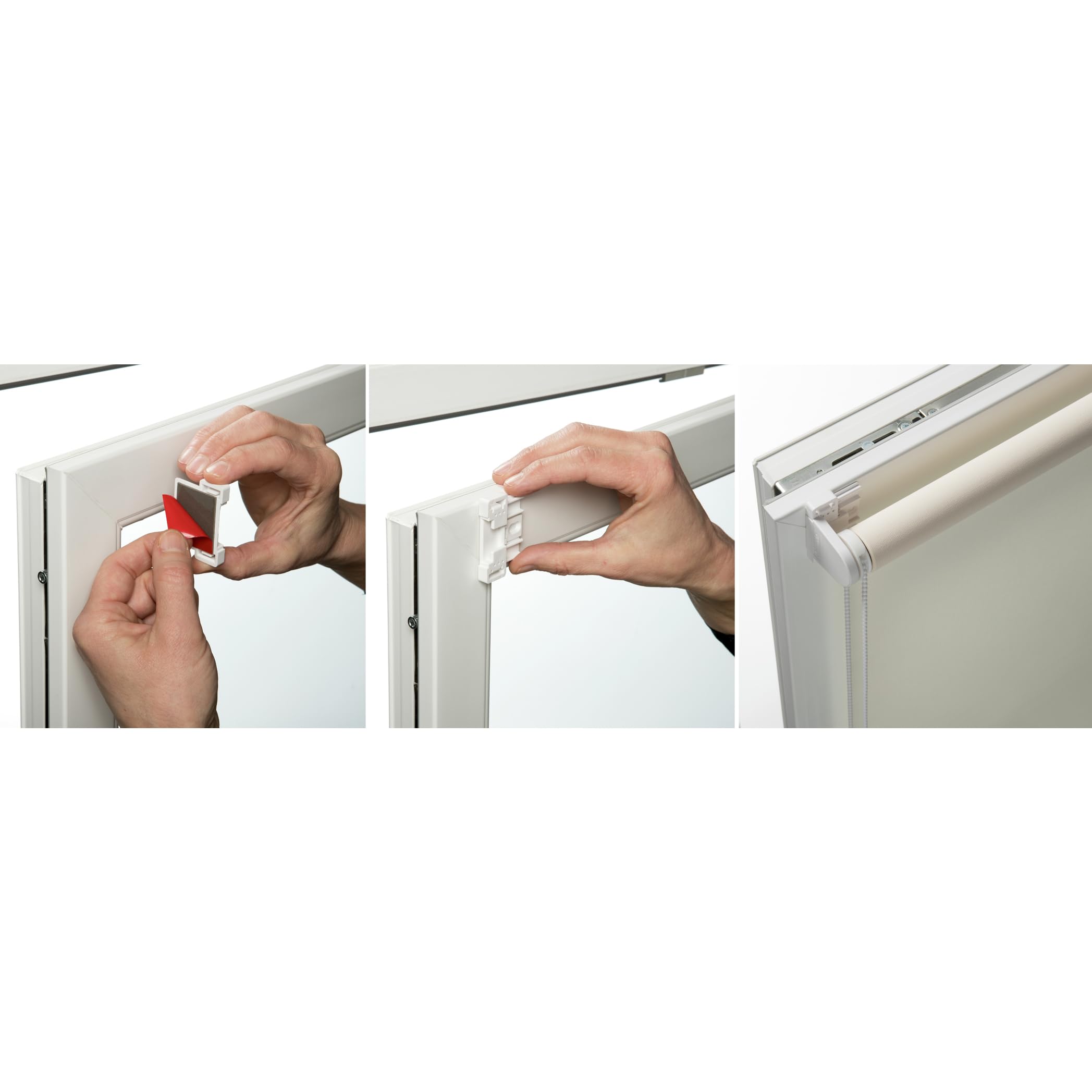 Gardinia Tenda a Rullo con Morsetto di Fissaggio o Adesiva avvolgibile, per Luce Diurna, Opaca, Kit di Montaggio Incluso EASYFIX Bianco, (LxA) 45 x 150 cm