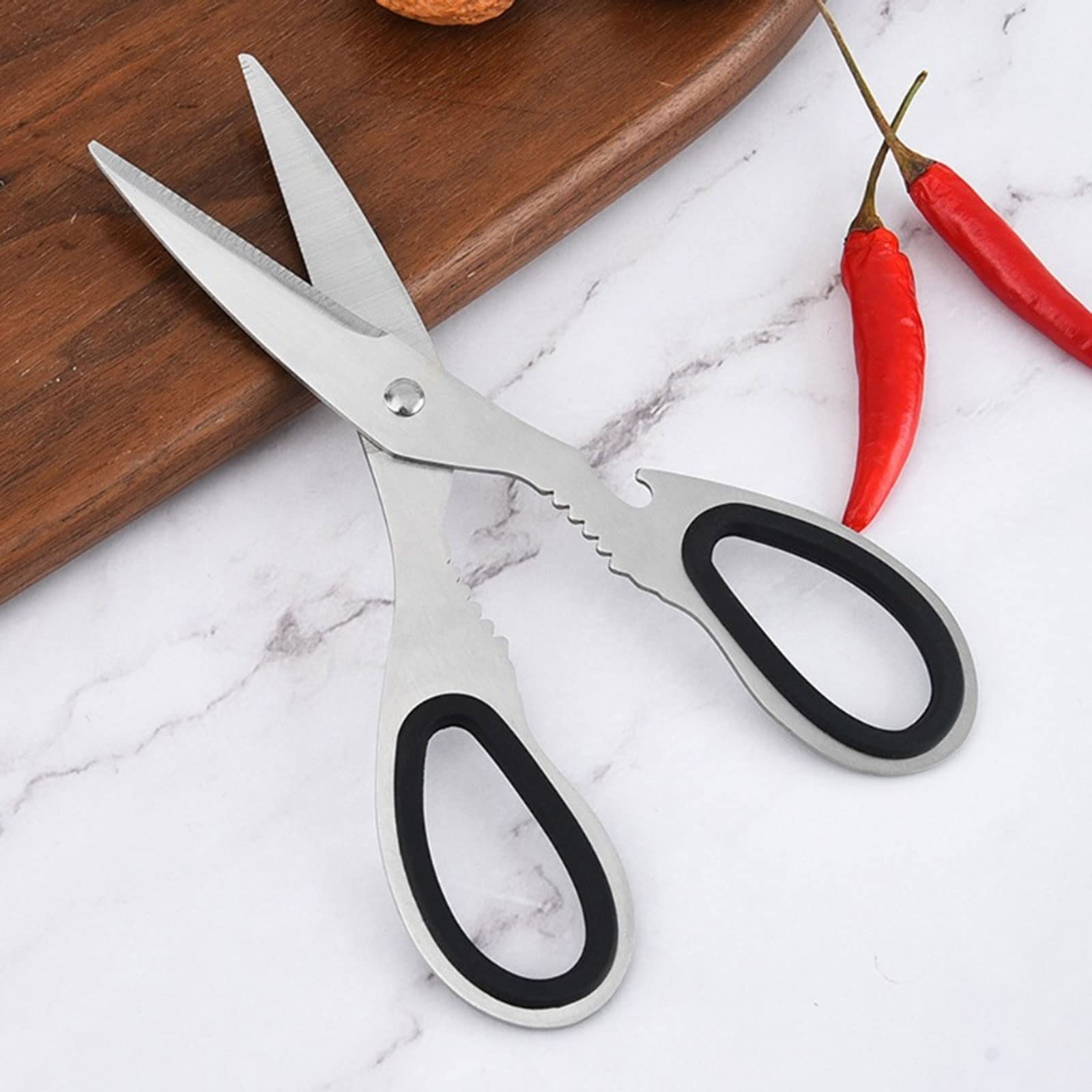 JINGYAN Forbici da cucina Cesoie da cucina Premium Heavy Duty Cesoiari in acciaio inox multi-funzione Forbici da cucina Pollame di pollo