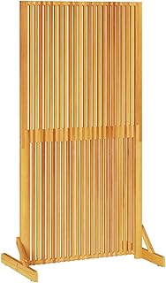 vidaXL Sichtschutz Braun 79.5 x 50 x 150 cm Massivholz Akazie, Wohnzimmer, moderner Sichtschutz, Stabiler Raumteiler, praktischer Sichtschutz für mehr Privatsphäre