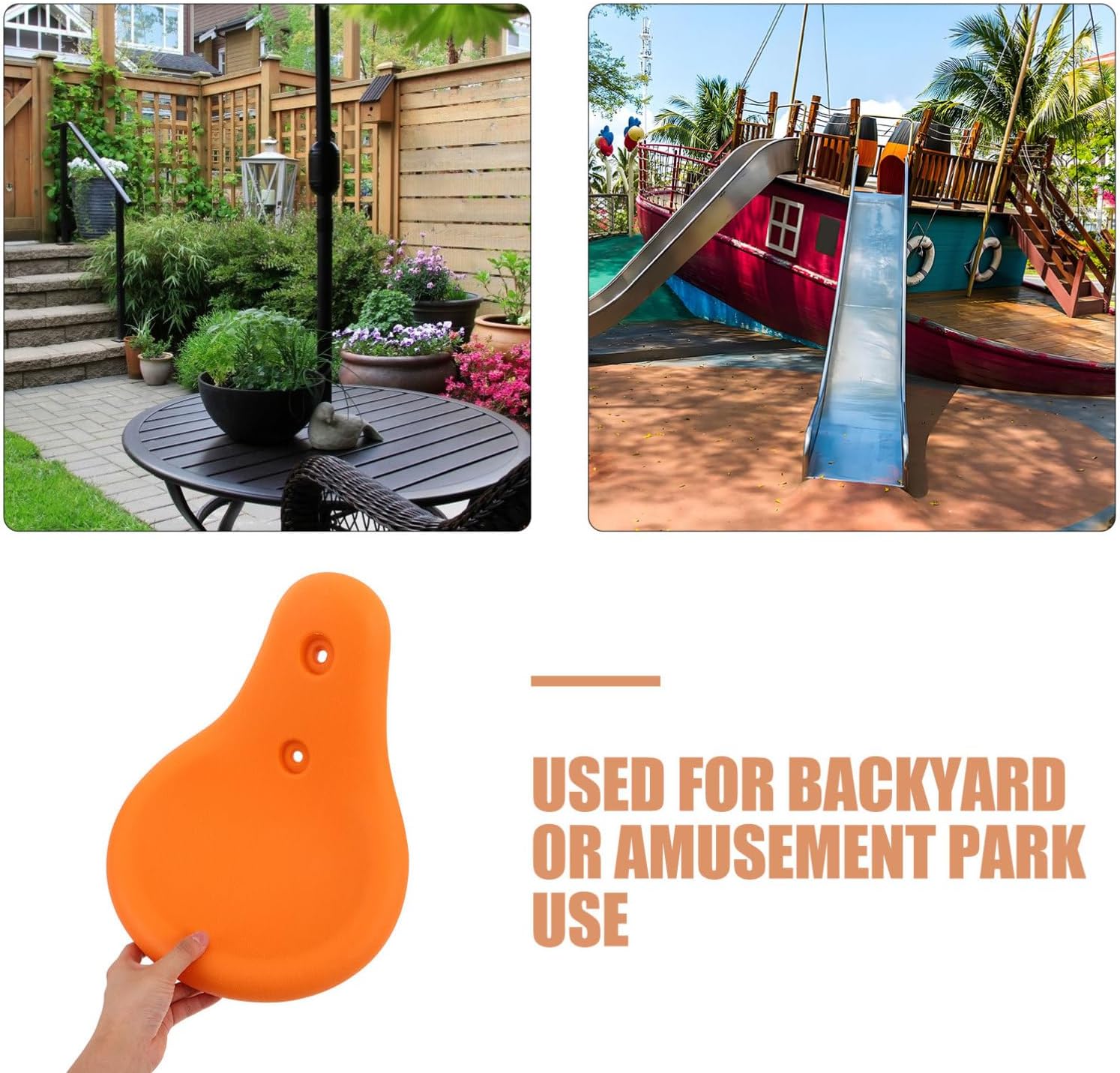 Hemoton Seesaw Replacement Seats for Outdoor Playgrounds Fitness Equipment Accessories Impact Resistant Design for Parks Community Spaces, Comfortable and Easy to Install