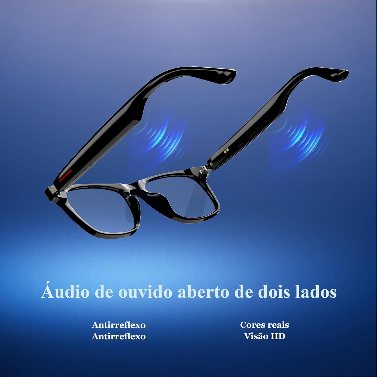 Review completo do Óculos Inteligentes Bluetooth 5.0 - Óculos de Sol com Alto-Falante, Assistente de Voz, Lentes Anti-Reflexo e Proteção UV - Compatível com iOS/Android : Amazon.com.br: Esporte