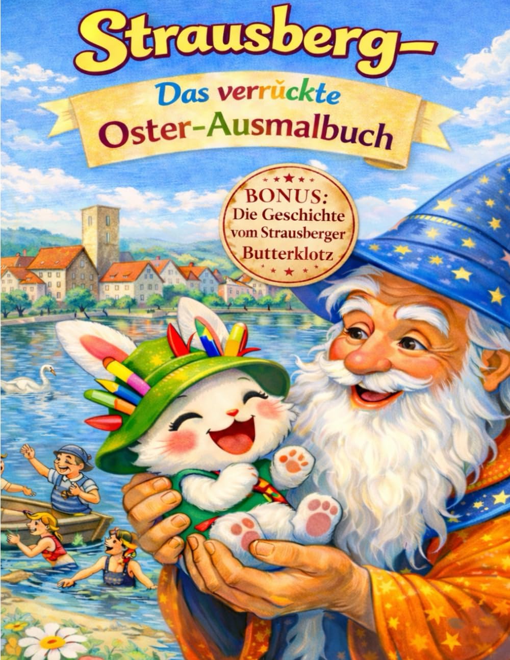 Strausberg Das verrückte Oster-Ausmalbuch