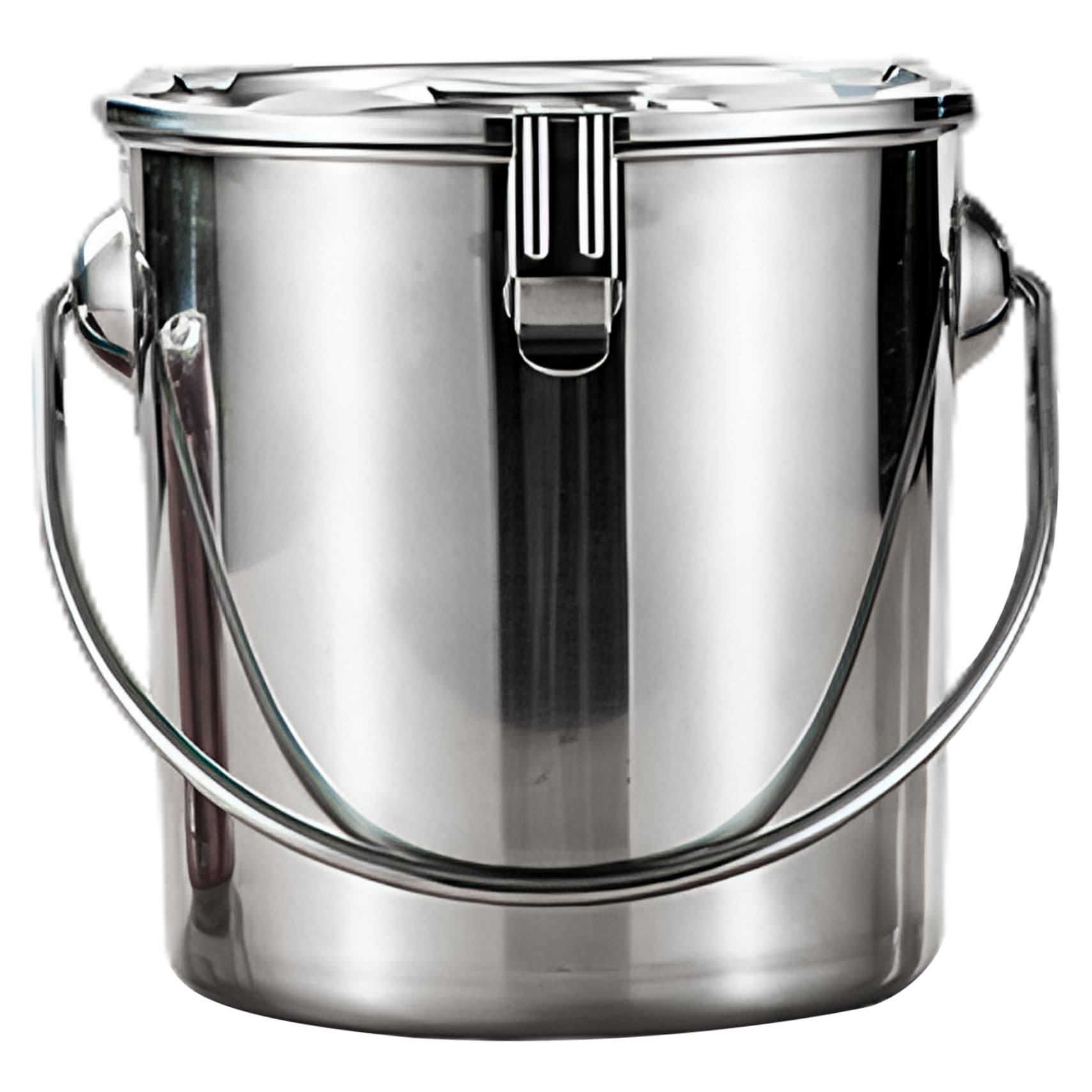Hbbgdiy Stainless Steel 9L Leakproof & Moistureproof Food Storage Containers With Handle & Buckle, Metal Kitchen Canisters For Pantry, Rice, Coffee, Tea.
