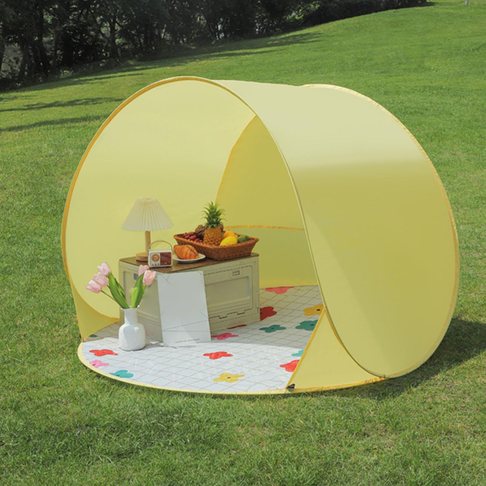 Tenda da campeggio per bambini all'aperto, portatile, facile da installare, tenda da campeggio all'aperto, per bambini in età prescolare, fratelli, cortile, spiaggia, parco giochi, viaggi, vacanze
