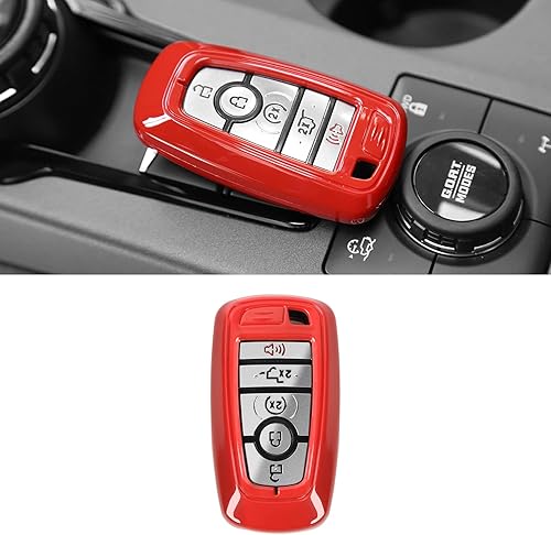 Miniatura 8 de RT-TCZ Funda para llavero de protección, accesorios para Ford F150 y Explorer 2018-2023, para Ford Bronco y Bronco Sport 2021-2023, azul claro