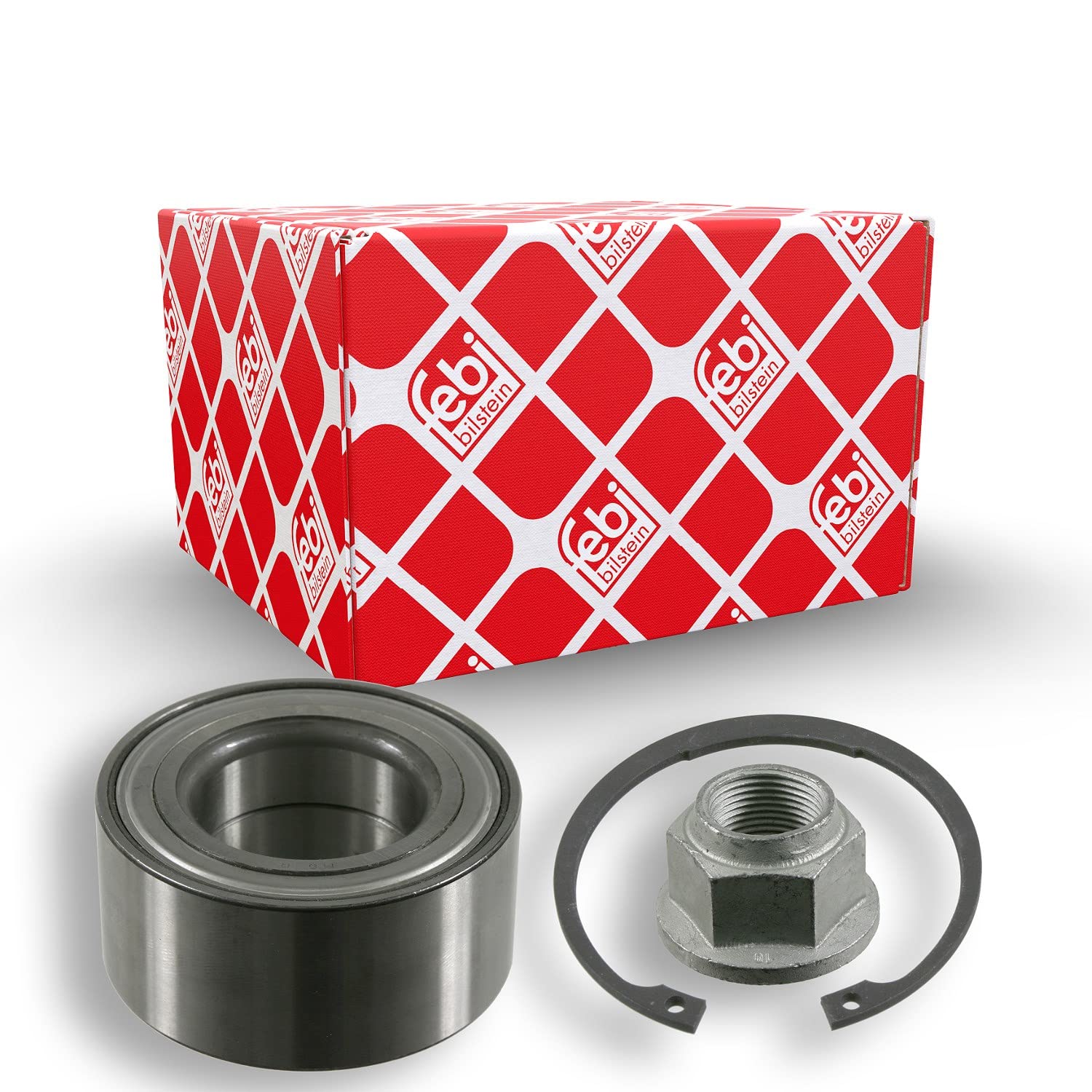 febi bilstein 22078 Wheel Bearing with axle nut and circlip, pack of one