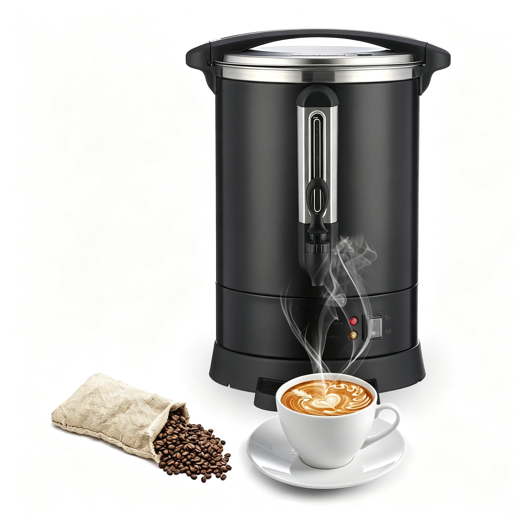 Commercial Coffee Maker, 100-Cup Percolator Coffee Pot, 14L/3.7Gal