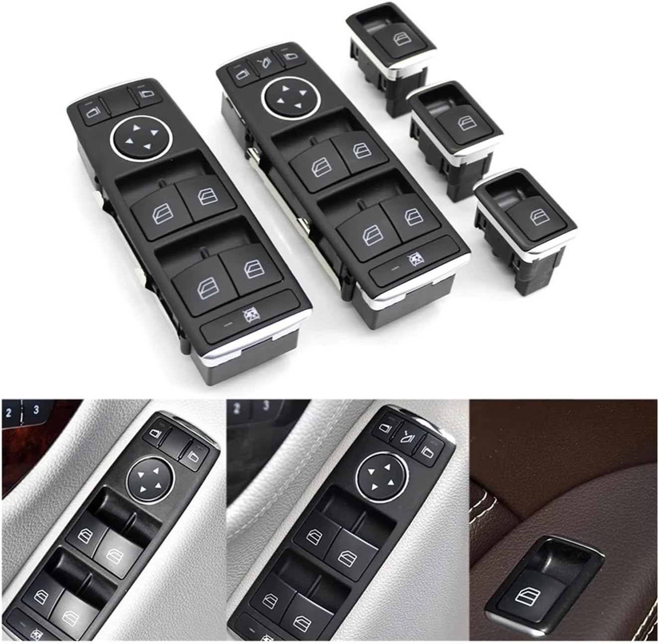 Interior Car Driver Door Master Window Lifter Regulator Switch Button Fit For A B GLA GL ML GLE GLS W176 W246 W156 W166 W117 W218(Model A 1PC)