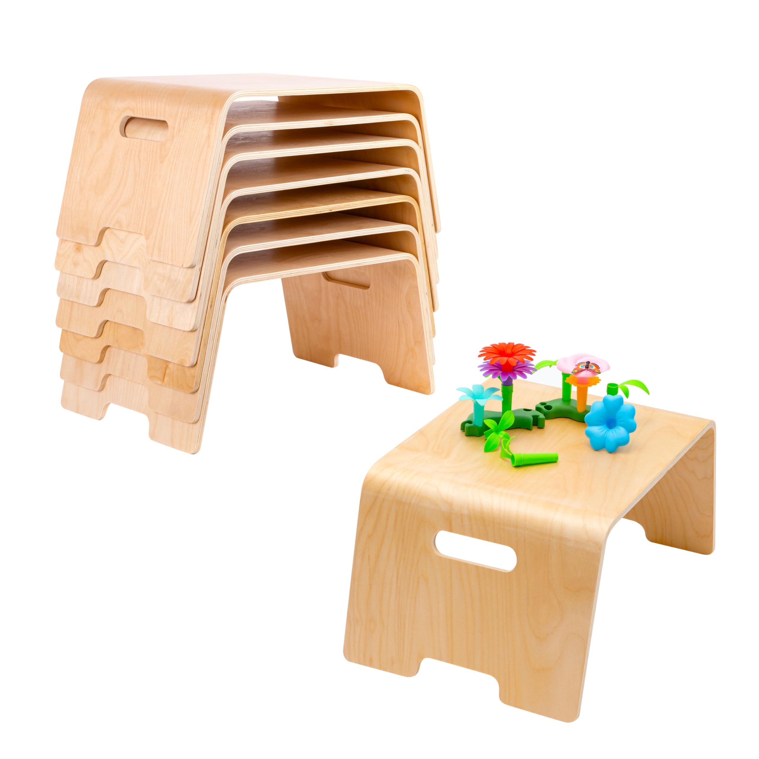 LAPGEAR Bentwood Floor Lap Desk for Kids - Children's Portable, Durable, Learning & Educational Activity Desk for Homework, Crafts, Play - Sturdy