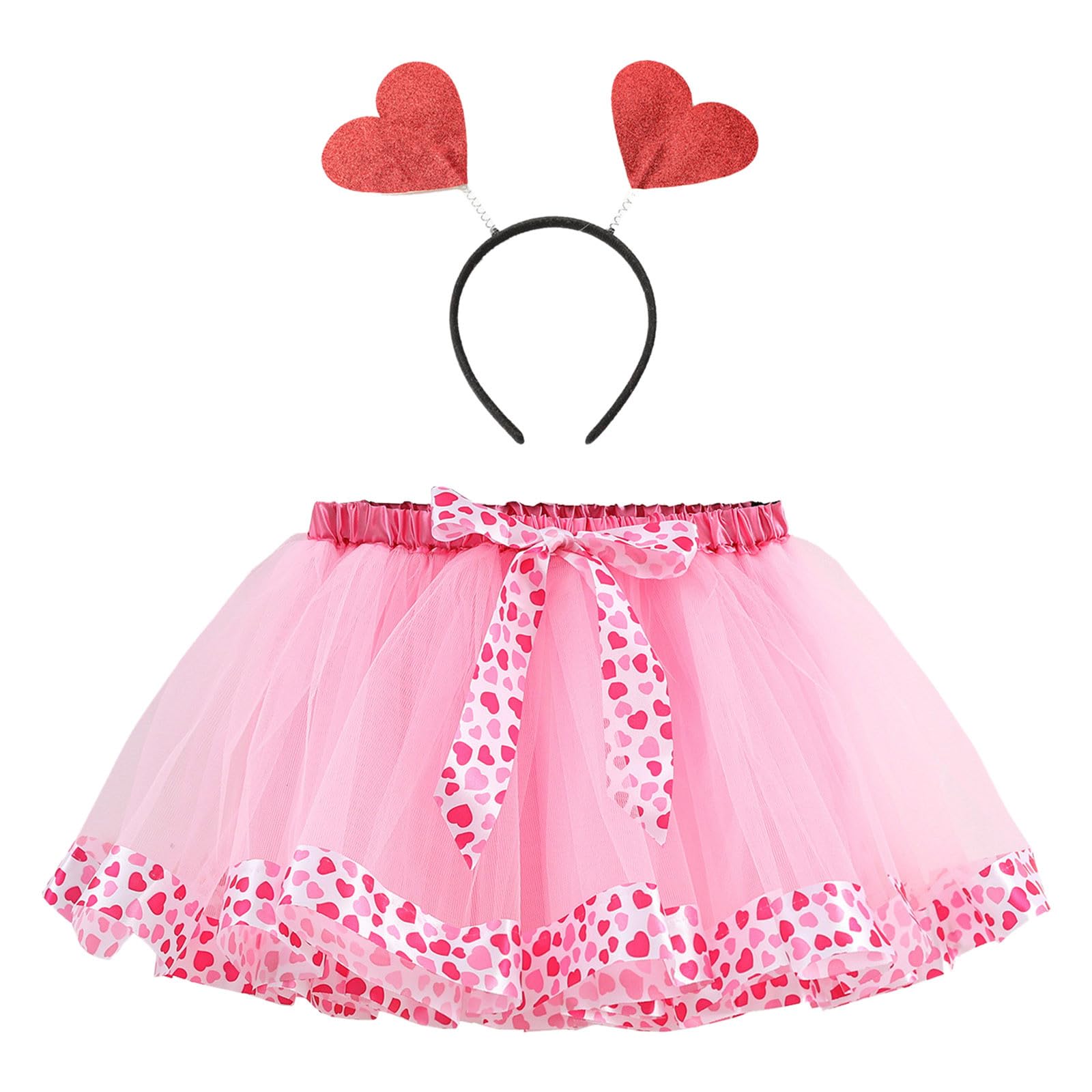 Jupe Tutu Fille Hykiee à Paillettes - 3 Couches Tulle, Taille Élastique 45-70 Cm | Pour Fête, Danse
