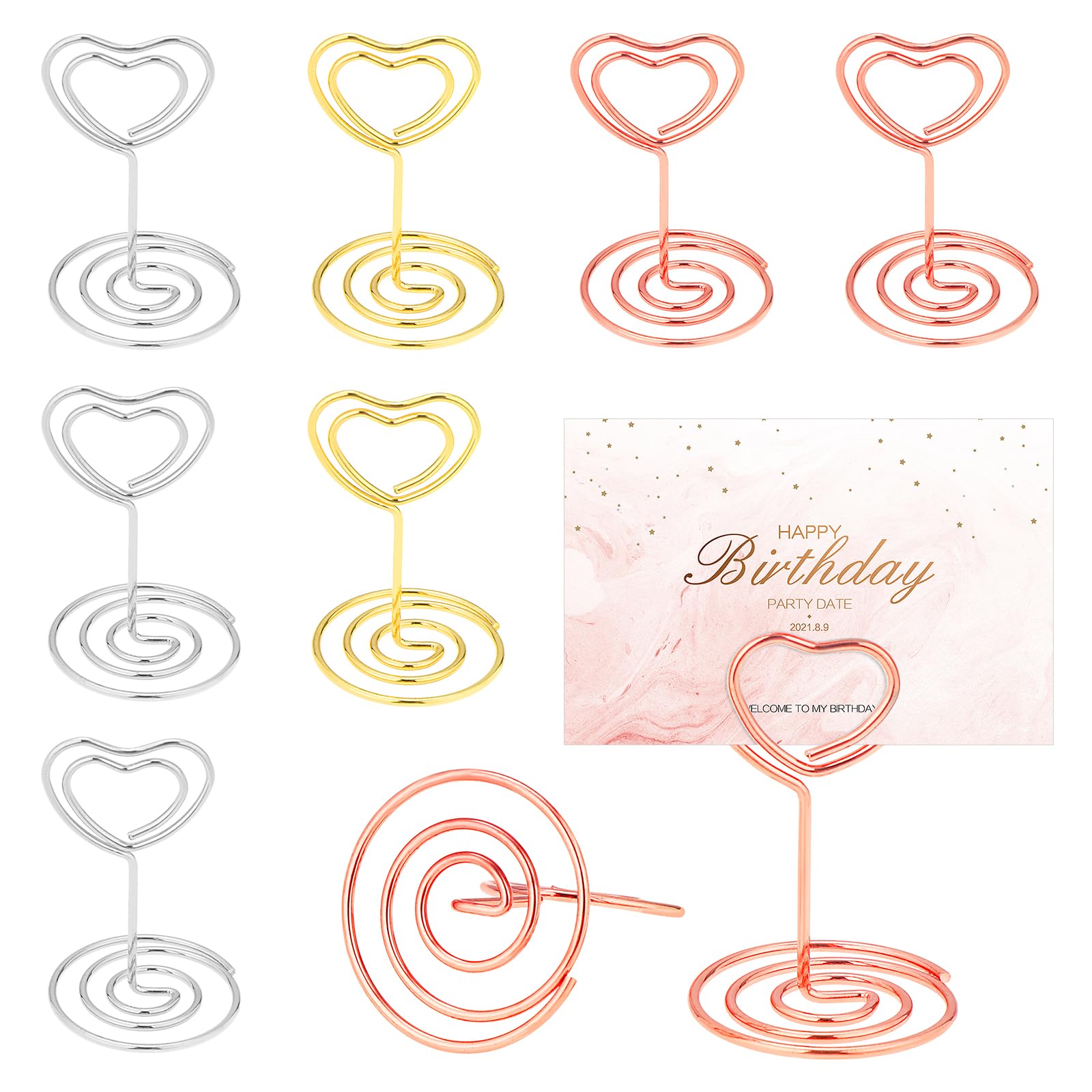 TsunNee 30 soportes para números de mesa, soporte para números de mesa para boda, fiesta, graduación, recepción, restaurante, centro de mesa, decoración de oficina, notas, fotos