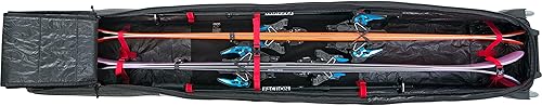 Miniatura 3 de Evoc, Rodillo de esquí, bolsa de equipo de nieve, tamaño grande 85L tamaño XL 95L con ruedas en línea fáciles de rodar