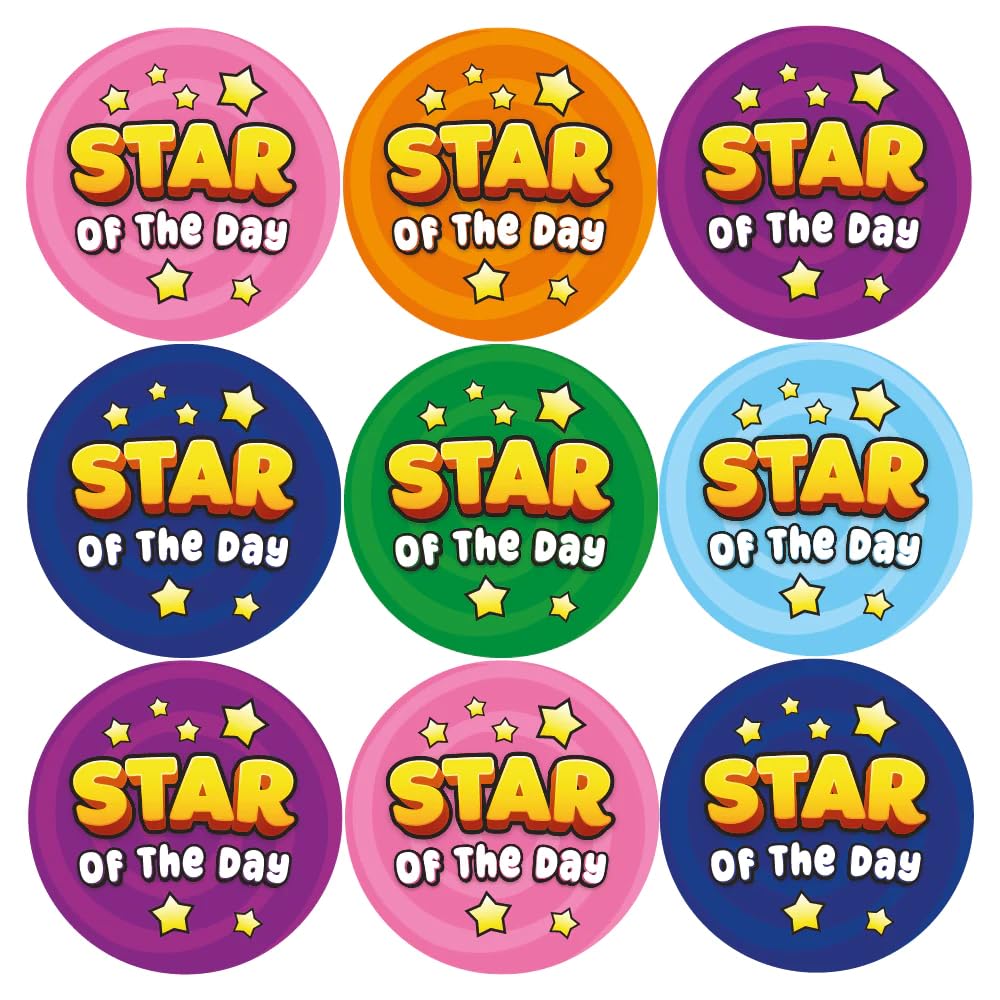 144 Star Writer Reward Stickers For Children, Teachers & Parents - Colourful, Easy Peel Stickers With Strong Adhesive Glue [144 30mm Stickers - View #9