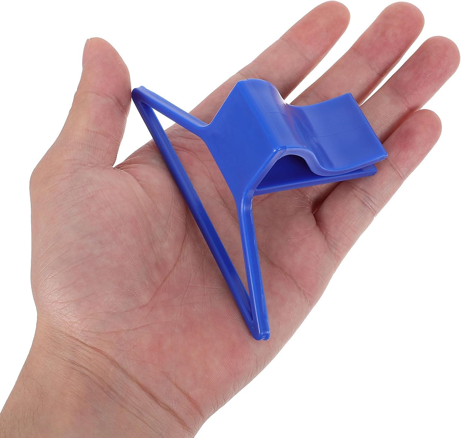 4pcs Paint Bucket Brush Holder Clips for Mobile Painters and Woodworking, Reusable Abs Paint Can Edge Tool to Secure and Hold Paintbrushes in Place, Blue