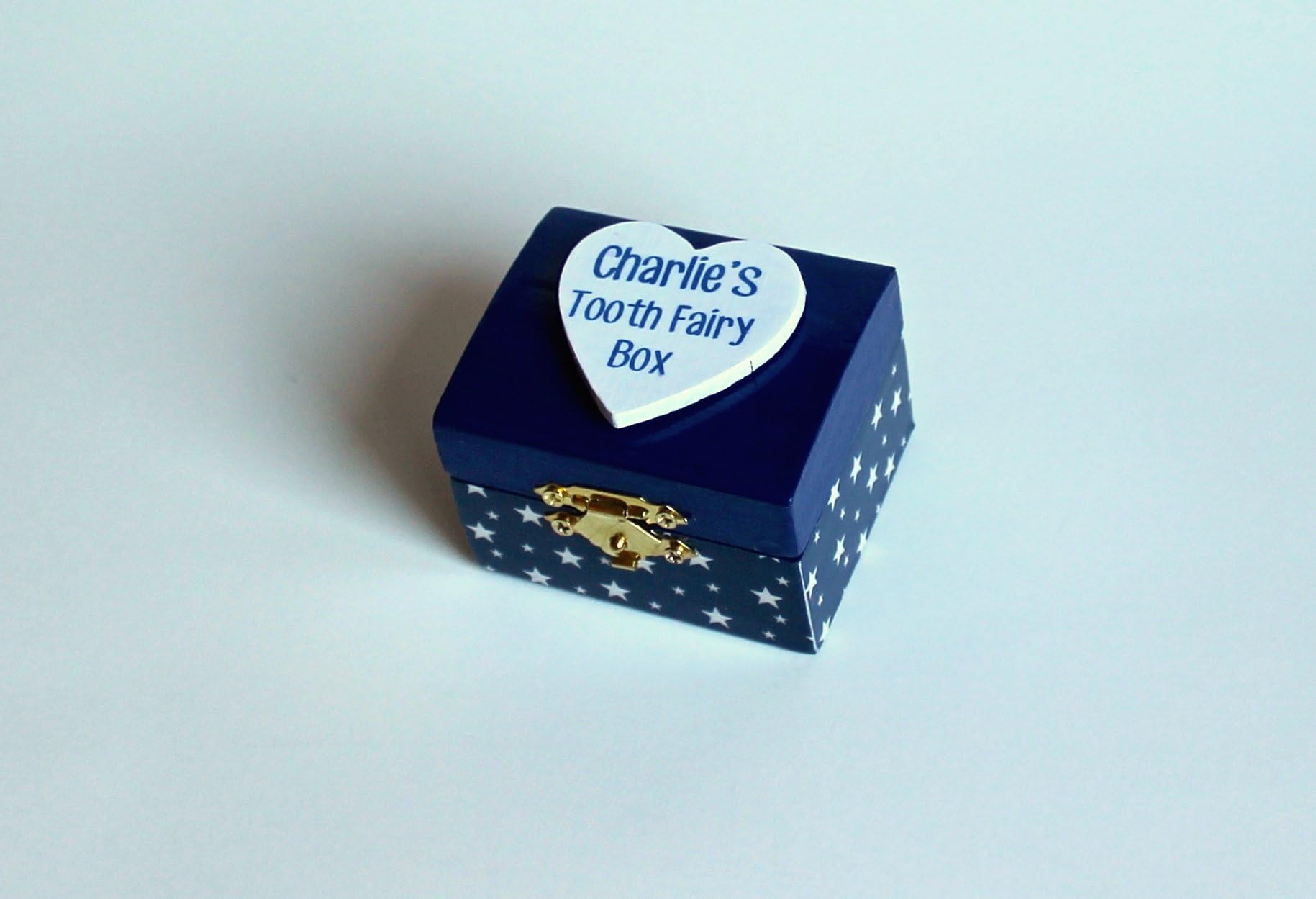 Custom Handmade Wooden Tooth Fairy Box (Boys)