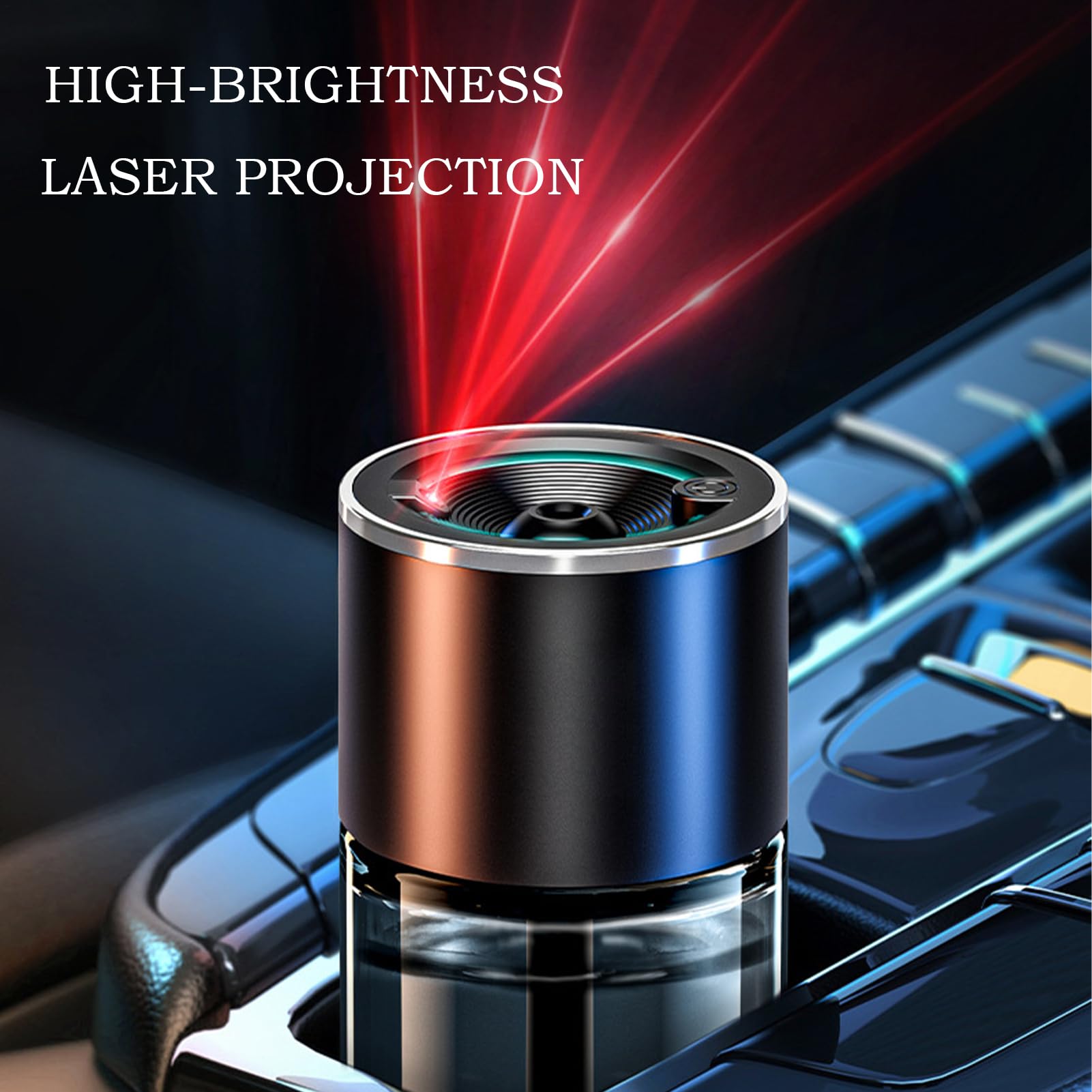 Diffusore Olio Essenziale per Auto Umidificatore terapia Auto con Luce