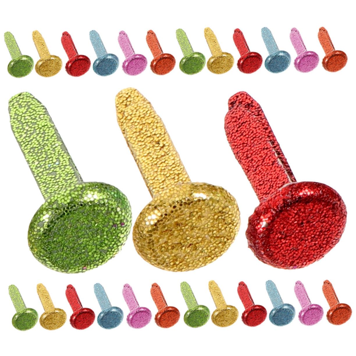 NUOBESTY 100pcs Handmade Claw Nails Craft DIY Brads Paper Fasteners for Crafts Metal Paper Fasteners Craft Beads Metal Brads Paper Brads Brad Fasteners Brads for Paper Crafts Craft Brads