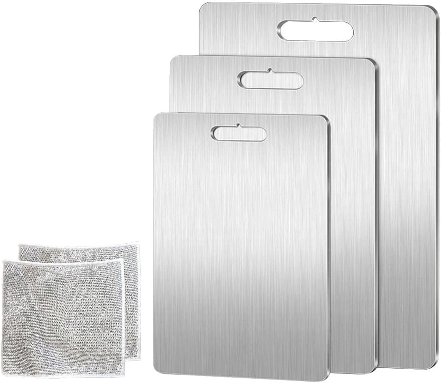 Titanium Cutting Board, 100% Pure Titanium Cutting Boards for Kitchen (18 x 12 in)