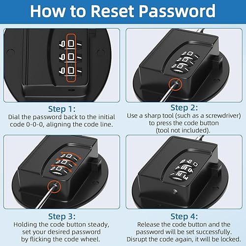 Miniatura 9 de AOSITE Cerradura digital sin llave pestillos multiusos a prueba de niños para refrigerador, congelador, gabinete, cajón y armario, cerradura de