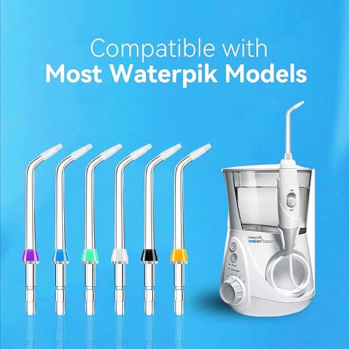 Miniatura 42 de Puntas de repuesto para Waterpik Aquarius Water Flosser Waterpik Cabezales de repuesto para cepillos de dientes e irrigadores orales
