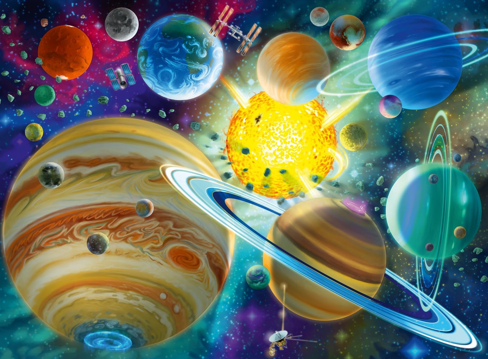 Ravensburger Cosmic Connection - 150 Piece Jigsaw Puzzle for Kids | Educational and Fun | Durable, Large Pieces | Vibrant, Glare-Free Colors | FSC Certified