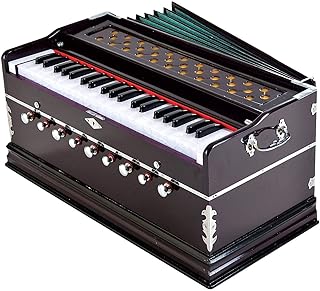 Best Harmonium 9 Stopper, Chudidaar Bellow, 42 key, Two reed, Bass Male, Harmonium with Cover