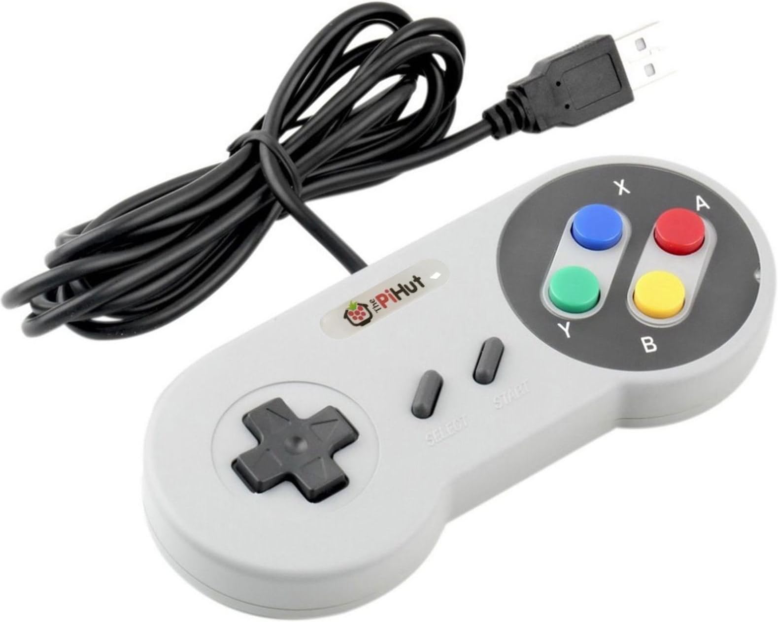The Pi Hut USB Gamepad / Controller for Raspberry Pi, PC, Mac, Linux, Windows, Android ("SNES" Style)