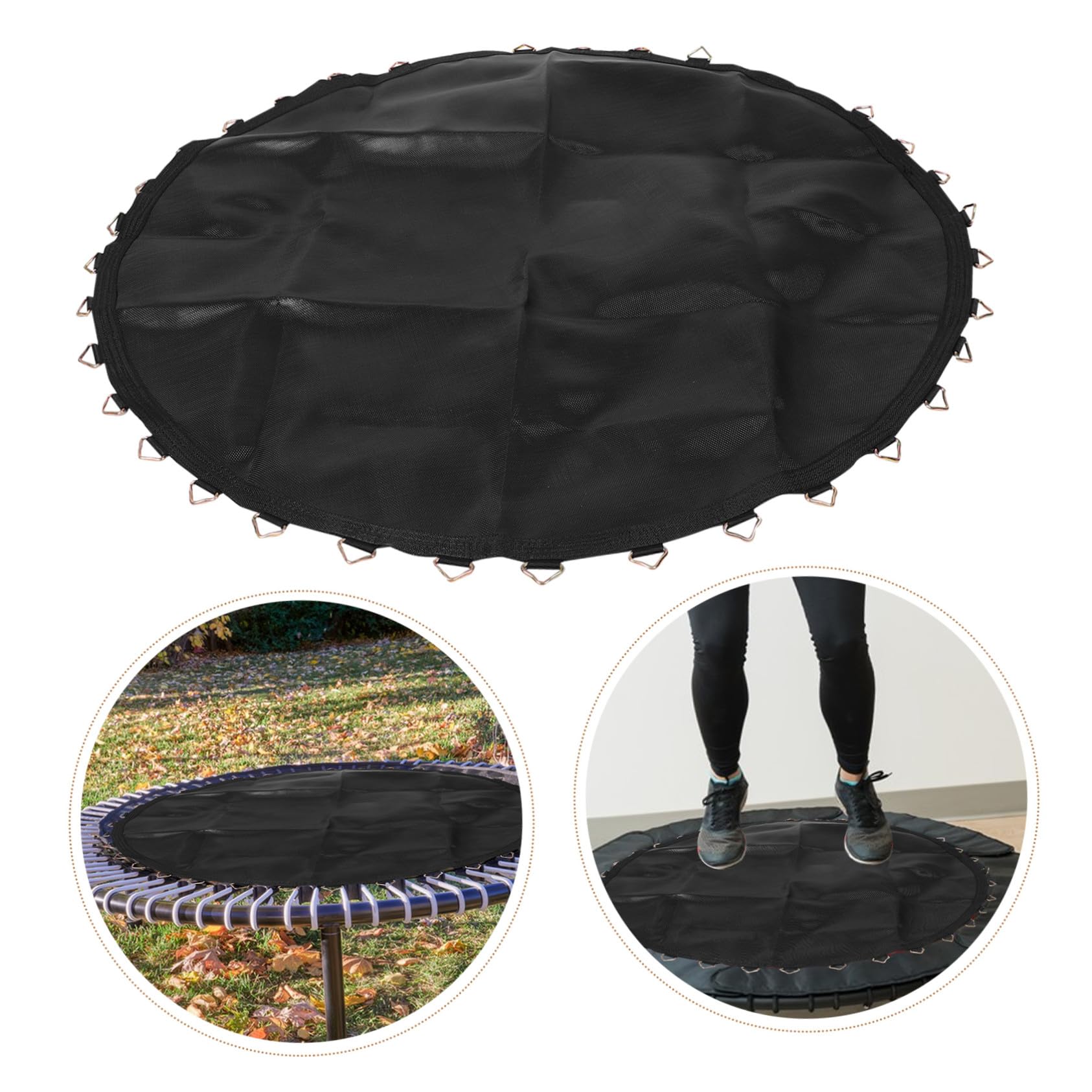 HighQuali Tappetino rotondo di ricambio con rete elastica e Hoo versatile accessorio per saltare all'aperto e attività di fitness