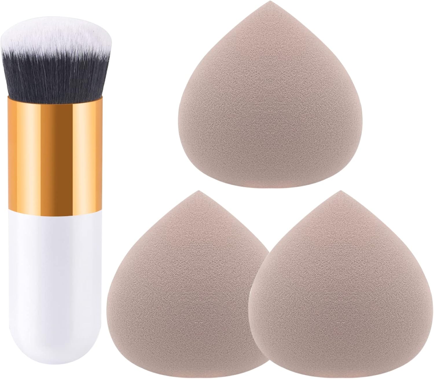 4PCS Marshmallow Sponge Makeup Set Pink Makeup Sponges Latex Free