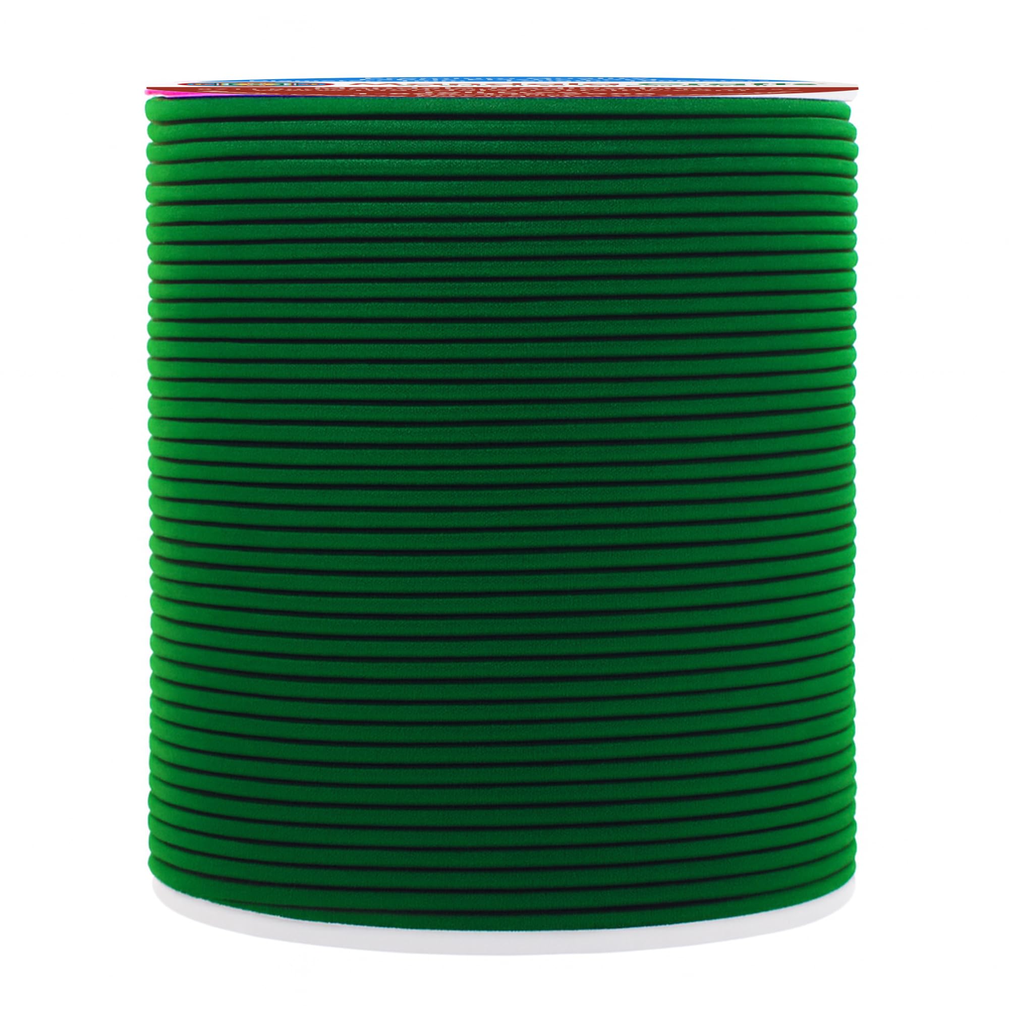 Mandala Crafts 1mm Dark Green Elastic Cords for Jewelry Making & Beading
