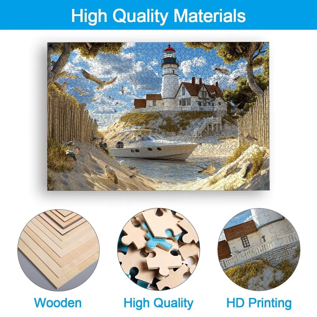 Puzzle 5000 Piezas, Puzzle Playa de Madera para Adultos, Regalos -2546