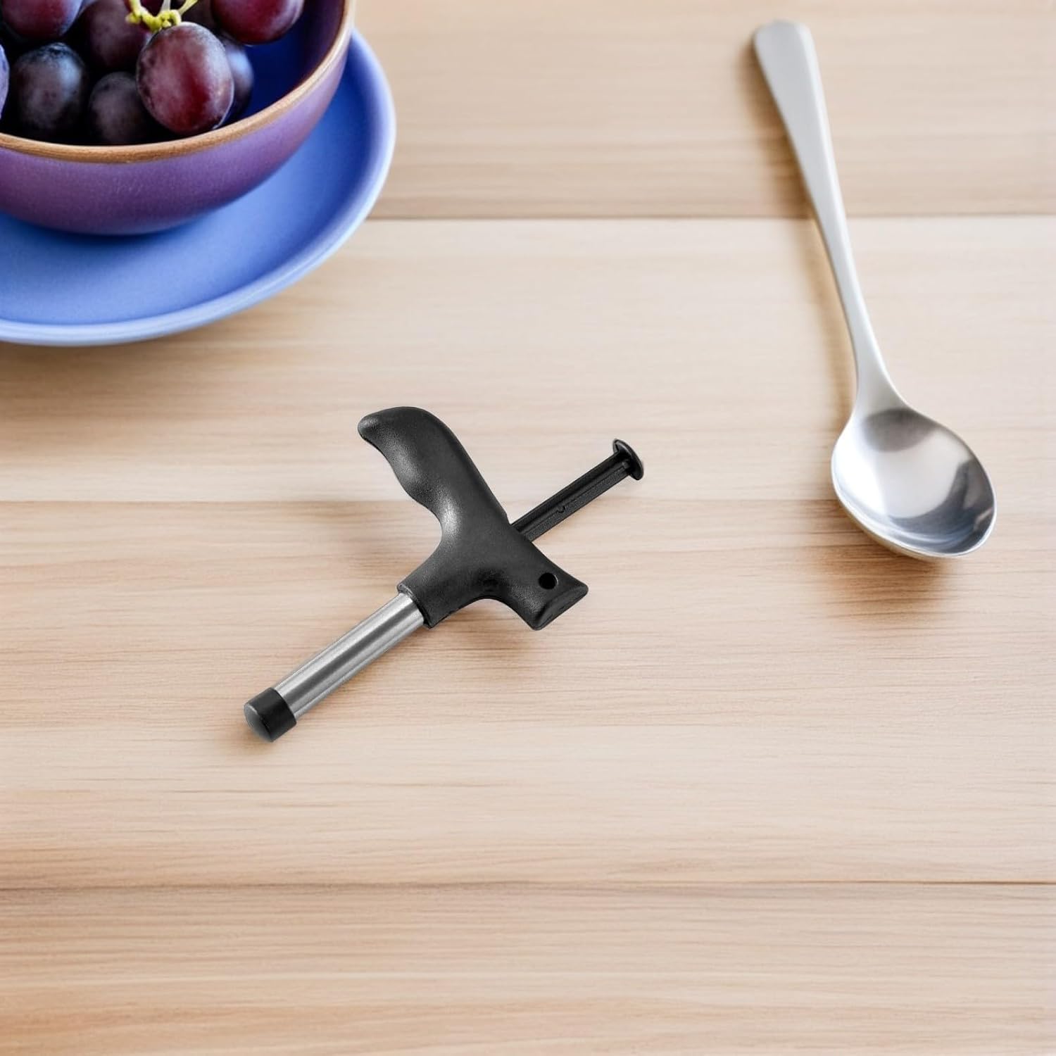 2pcs Stainless Steel Coconut Opener Tool with ABS Handle image 4