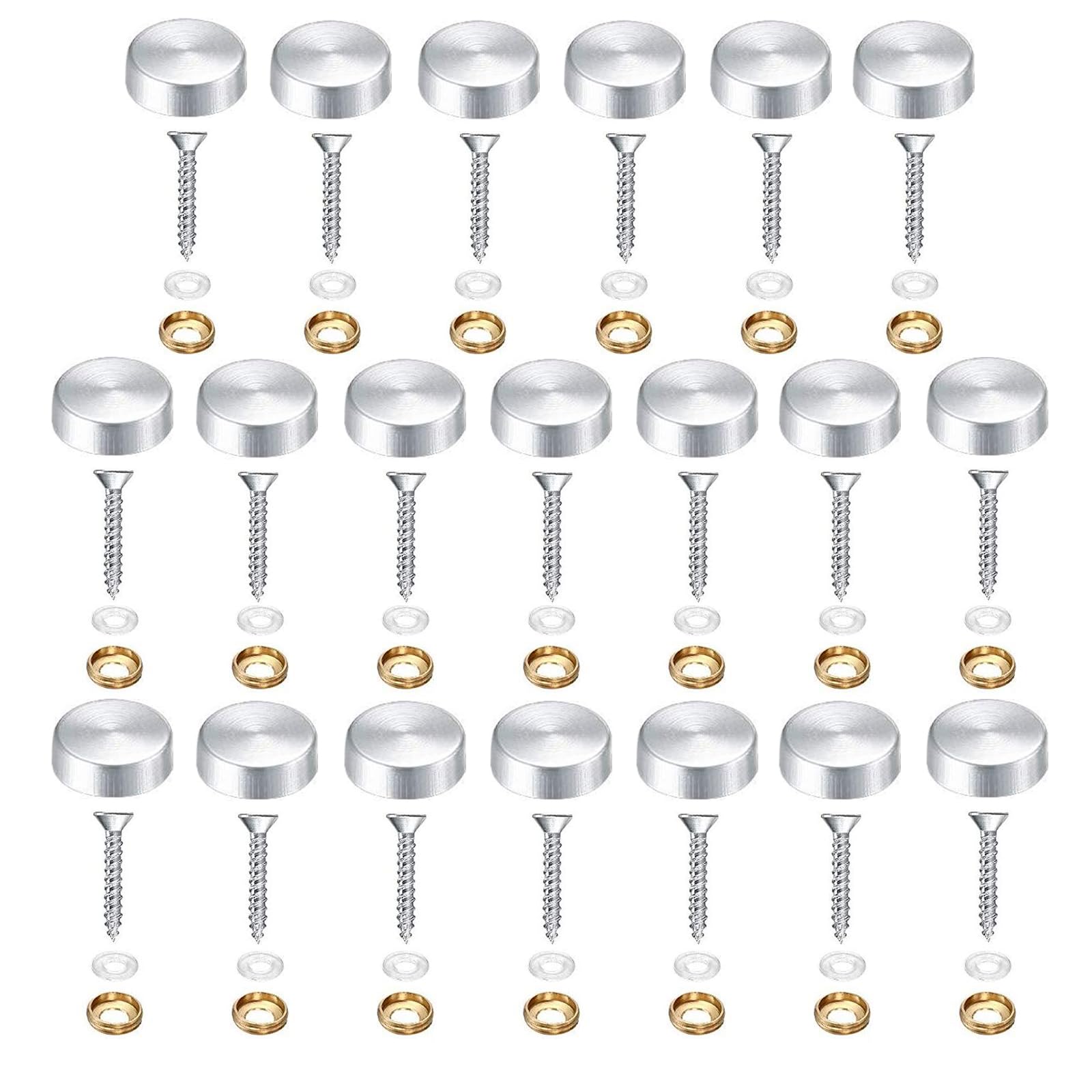 Stainless Steel Screw Covers - 20 Pack -10
