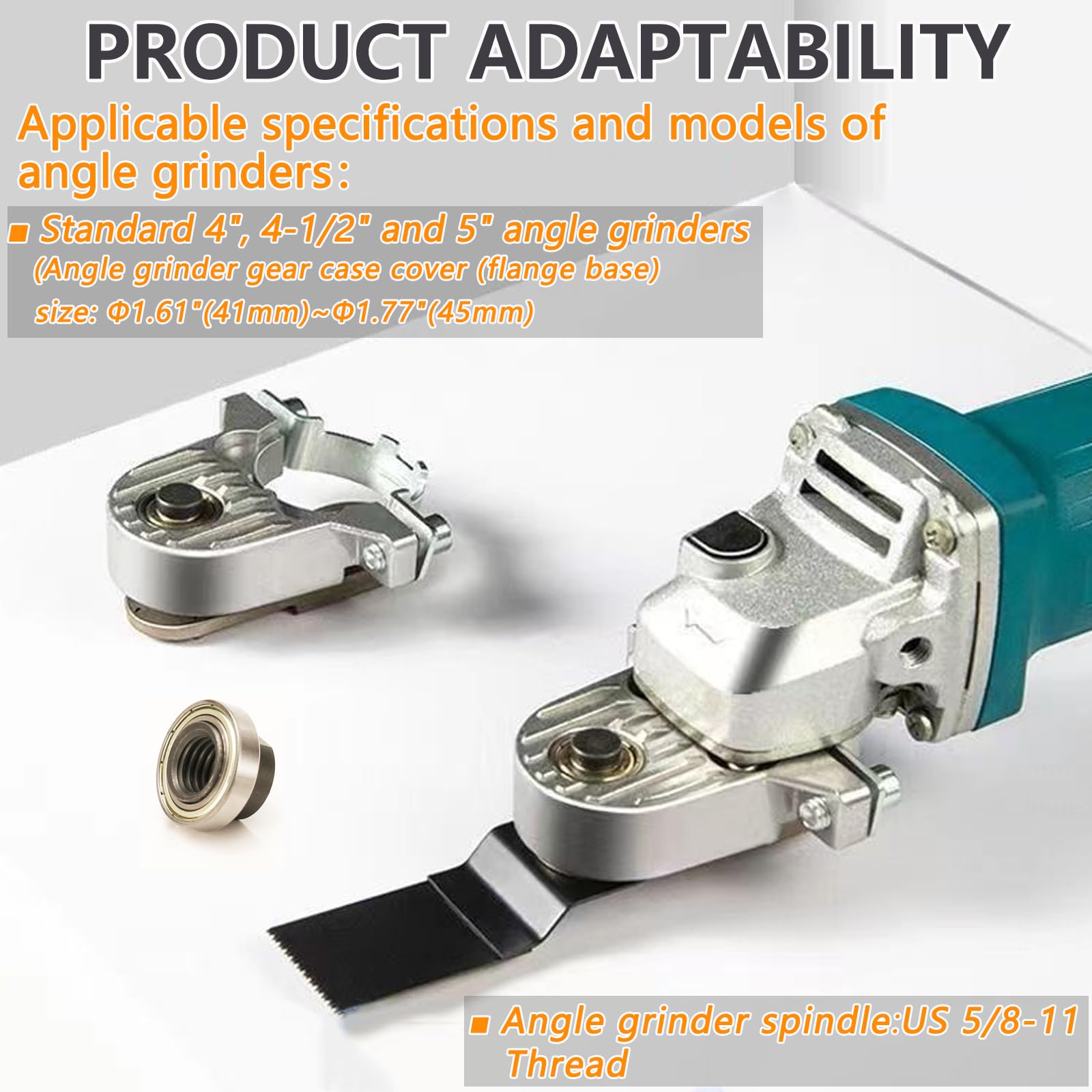 Adaptador de herramienta oscilante para amoladora angular, kit de múltiples herramientas oscilantes con multiherramienta eléctrica de 20 piezas para cortar clavos de madera, yeso, quitar