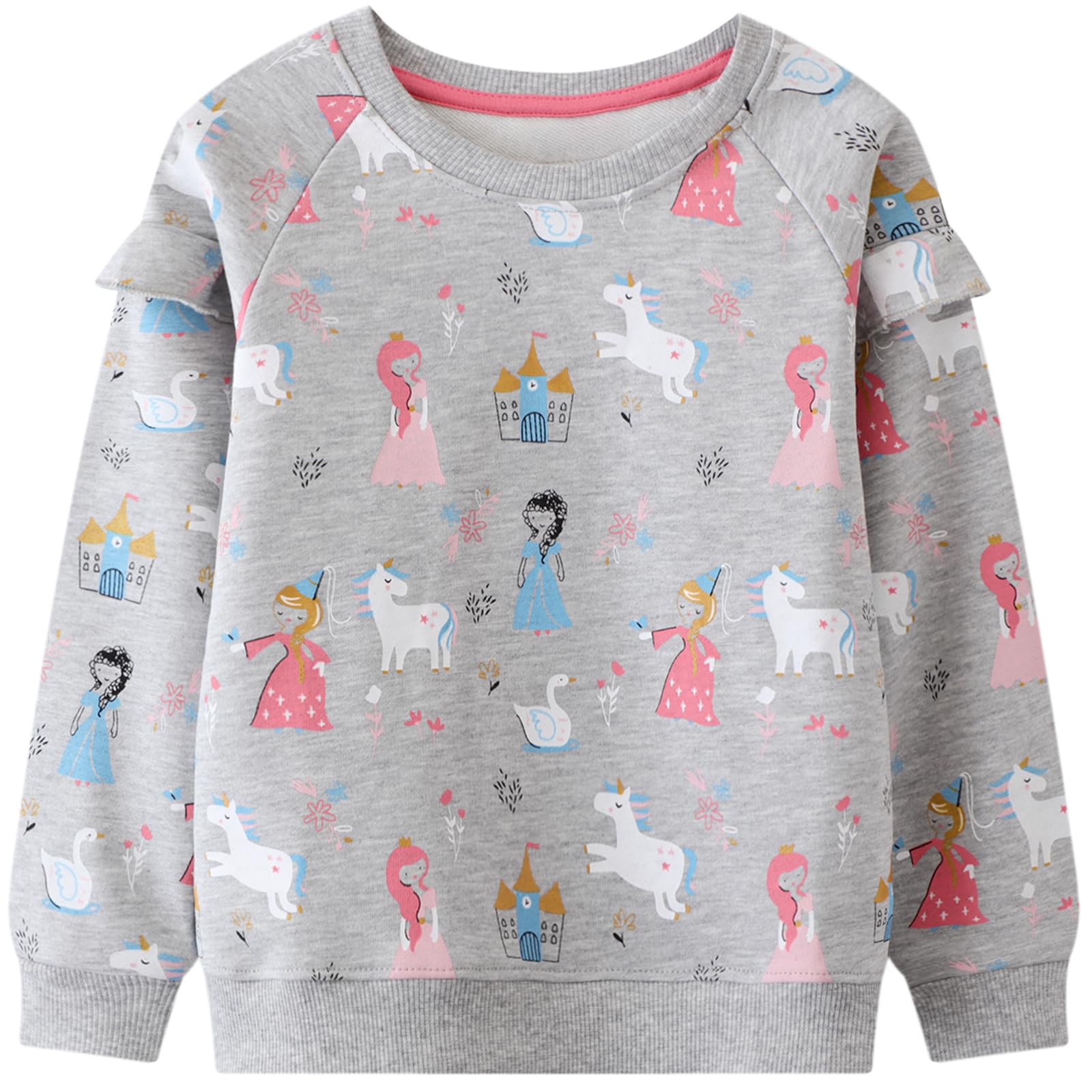 Hongshilian Unisex Kids Cute Cartoon Cotton Sweater Shirt