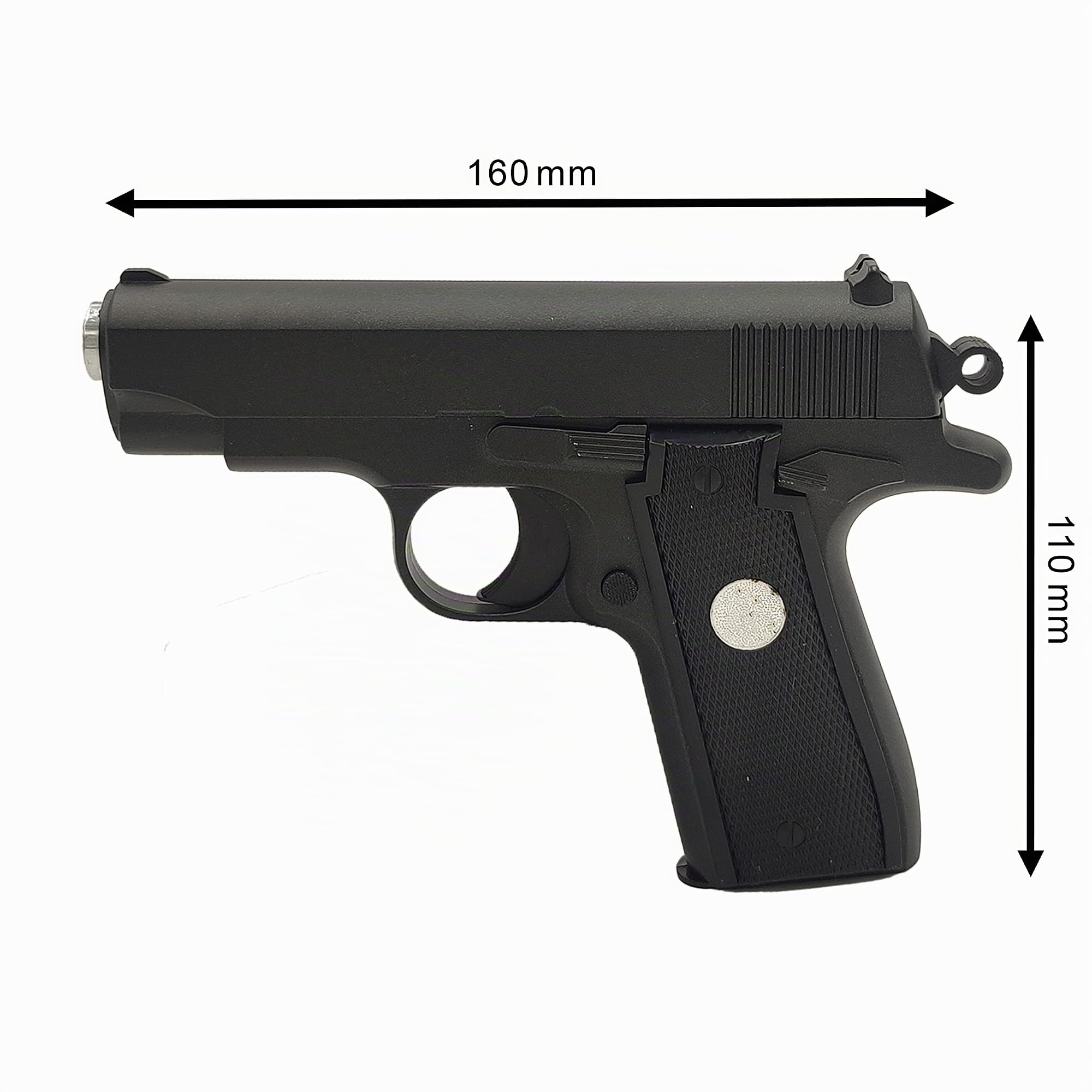 Pack Airsoft G.2 Spring Pistol/Color: Negro/Material: Metal/Potencia 0.2 Joule/Se suministra con Accesorios
