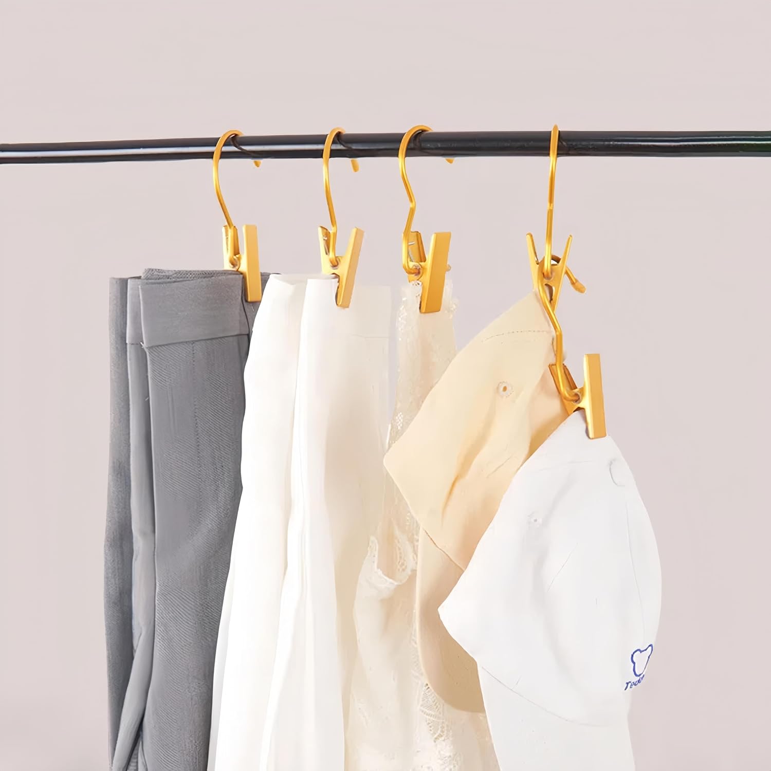 Hanging Clips,Boot Hangers for Closet 10 Pack Clip Hooks Laundry Hooks