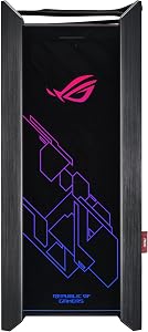 Asus ROG Strix Helios GX601 RGB Mid-Tower Computer Case for up to EATX Motherboards with USB 3.1 Front Panel, Smoked Tempered Glass, Brushed Aluminum and Steel Construction, and Four Case Fans, Black