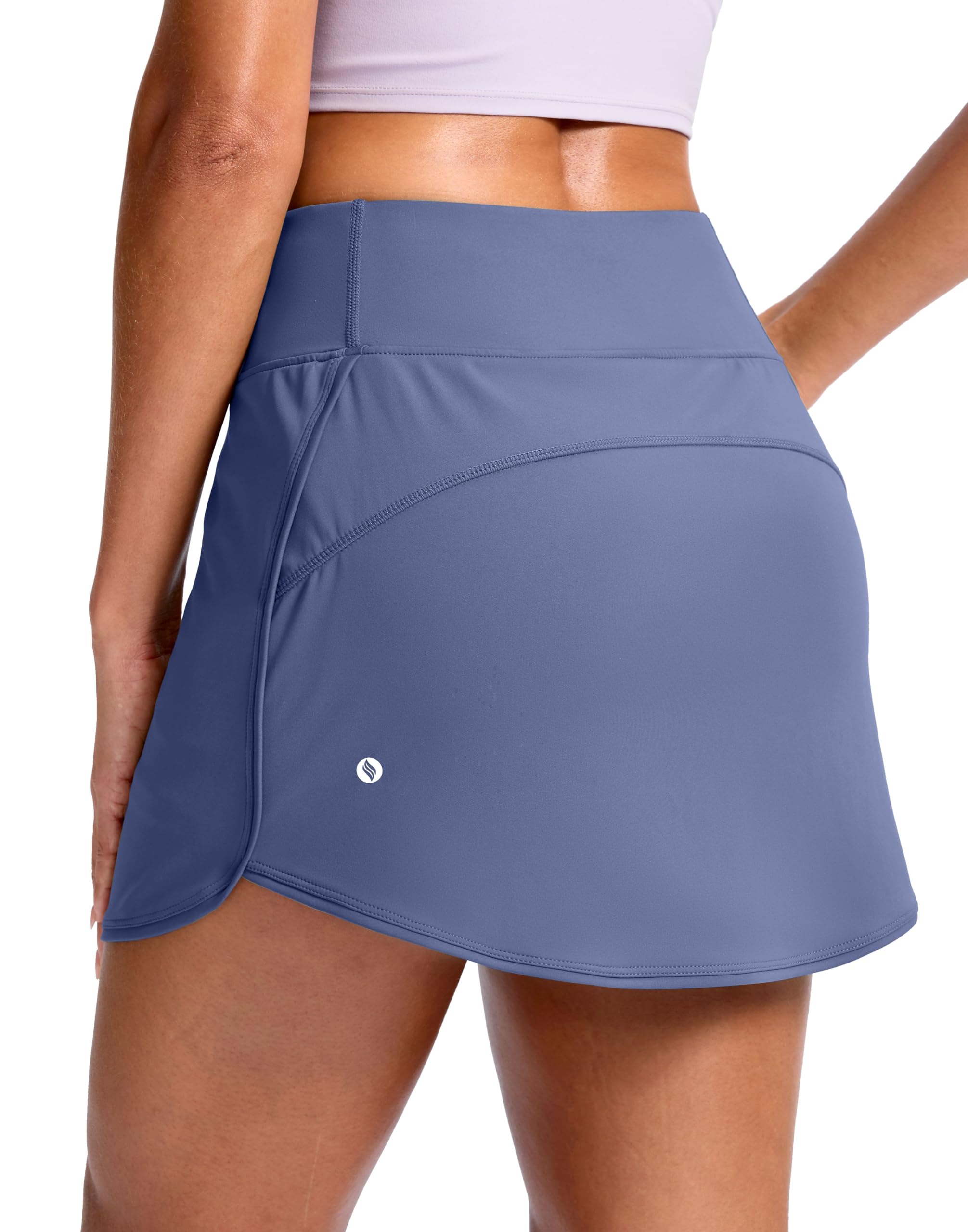 SANTINY Skorts for Women with Pockets High Waisted Golf Skirts