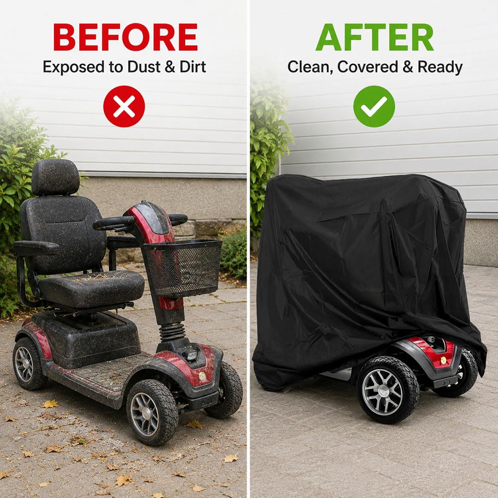 Housse Scooter de Mobilité, Protection Scooter pour Merits S141 Pioneer 9
