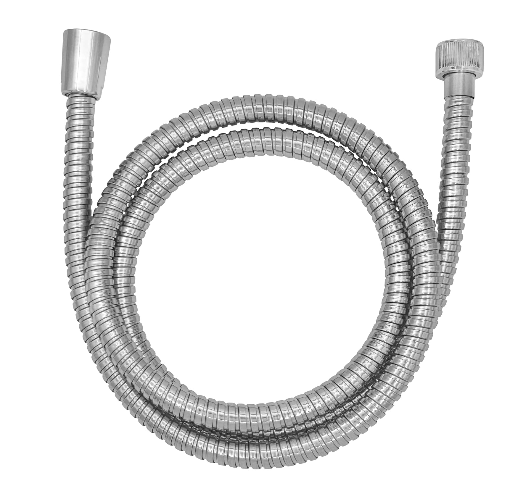 ALLSTAR Duschschlauch Edelstahl flexibler Brauseschlauch 150 cm reinigungsfreundlich langlebig ein halber Zoll Standardanschluss aus Metall für Bad Chromoptik