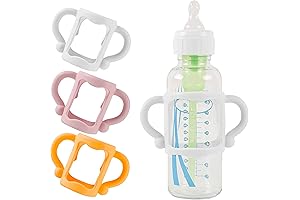 (3-Pack) Bottle Handles for Dr. Brown's Bottles with Easy Grip, BPA-Free Silicone