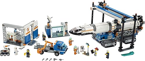 Miniatura 2 de LEGO City - Ensamblaje y transporte del cohete 60229, kit de construcción (1055 piezas)